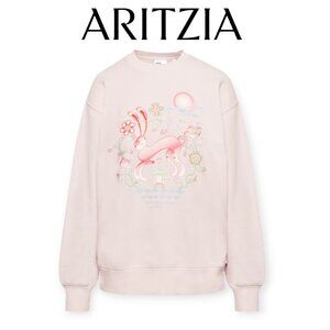 Aritzia TNA Pink **Year of the Rabbit Sweatfleece** 2XS